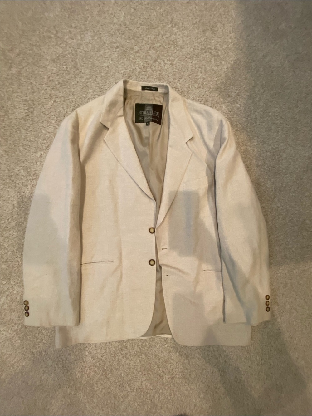 Structure Men's Cream Sport Coat Blazer